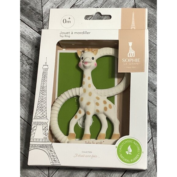 Sophie La Girafe Teething Ring Natural Rubber Baby Toy For 0+ Months - Picture 5 of 7